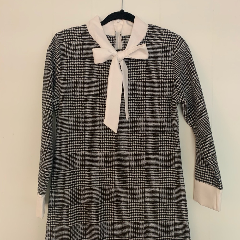 Vintage Houndstooth Dress